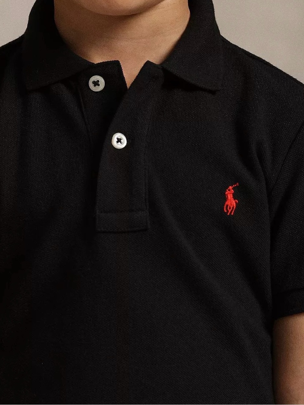 Polo Ralph Lauren Toddler boy black polo 2T